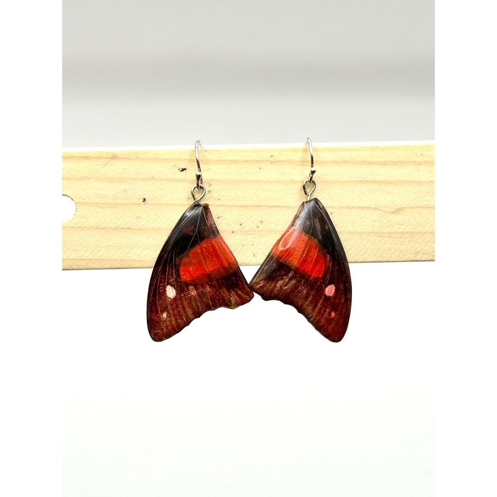 Butterfly‎ Wings Sterling Silver Handmade Dangle Earrings